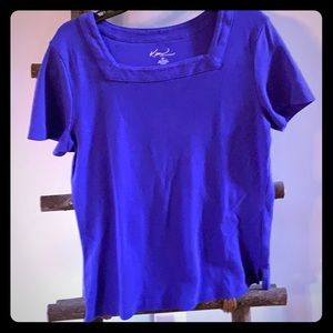 Royal Blue Square Neck T